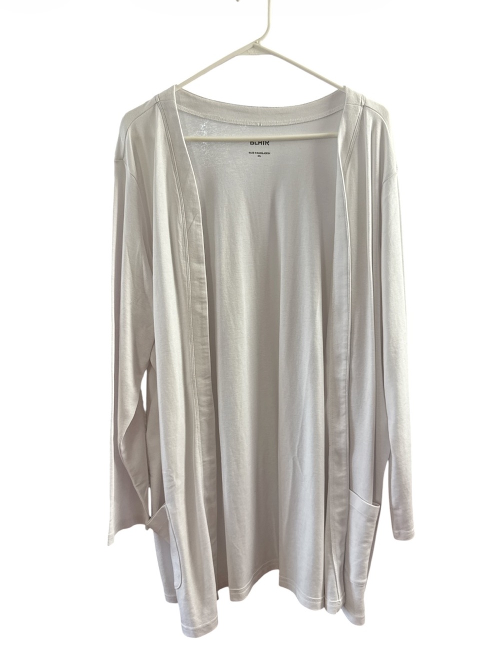 Blair Open-Front White Cardigan (Size 3XL) - Picture 2 of 5